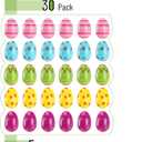 Mr. Pen- Printed Plastic Easter Eggs, 3 Inch, 30 Pack, Bulk Fillable Eggs for Easter Hunt Decor, Party Favor, Basket Stuffers, Classroom Prize, Supplies, Adult & Kid Party Toys for Gift