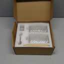 18Oz Spiral Stripe Soap Dispenser Set - Gold Stainless Steel Pump with Wood Tray, Refillable for Kitchen Sink & Bathroom Vanity, Dish Liquid & Hand Soap Storage Solution