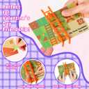 2 x Party Favors Climbing Flip Man Toy with Ladders,28 Pieces Educational Preschool Climbing Game Set with Activity Cards,Learning Toys for Kids aged 3+,Valentine's Day School Gift