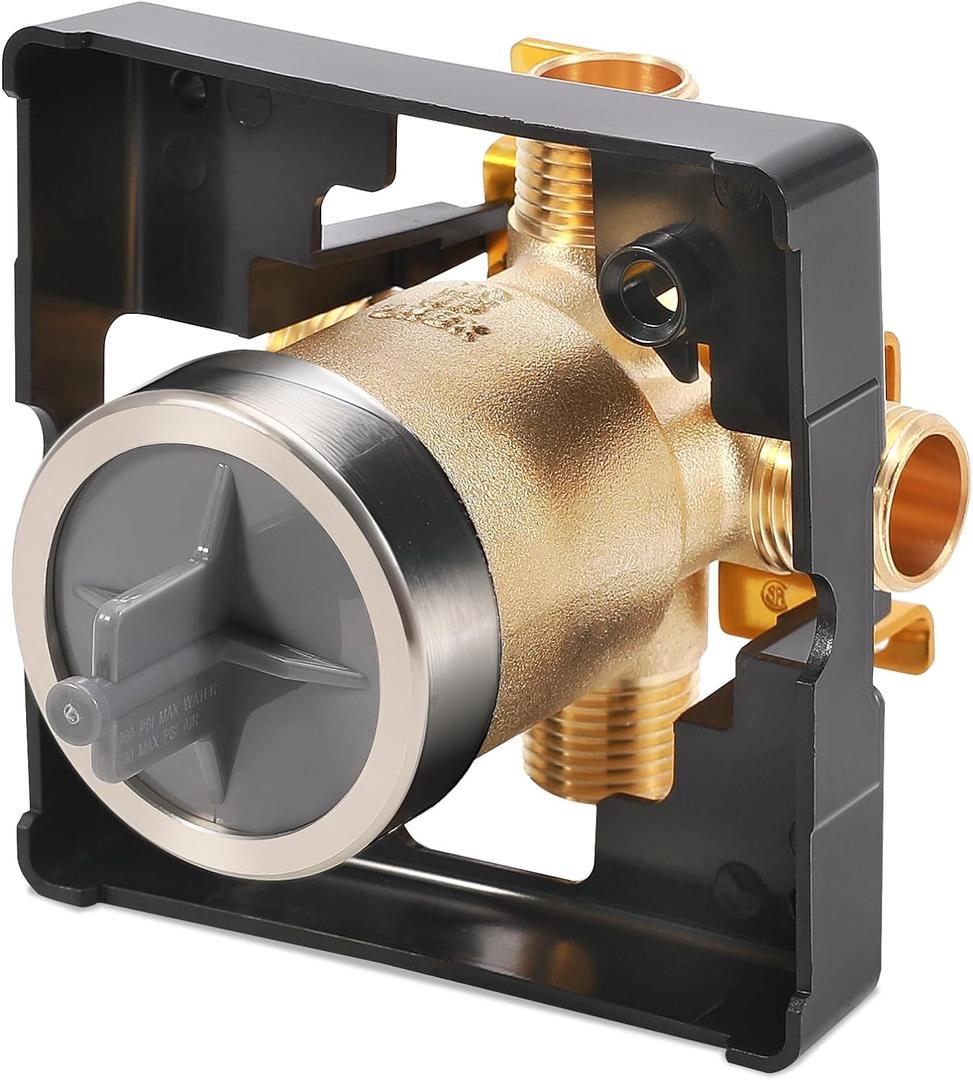 R10000-UNBX Universal Shower Valve Body Replacement Delta Faucet R10000 UNBX Bathtub and Shower Valve Body for Tub Faucet Trim Kits, Fits Single or Dual Function Delta Faucet Trim Set