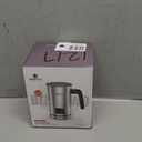 BIZEWO Milk Frother Electric, Warm and Cold Milk Steamer, 4 IN 1 Automatic Milk Warmer Stainless Steel with Touch Screen for Coffee, Latte, Macchiato, Cappuccino, Hot Chocolate (Silver)