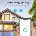 SwitchBot Smart Plug Mini, 15A Energy Monitoring, WiFi & Bluetooth Outlet, Compatible with Alexa, Google Assistant, Home Assistant, App Control, Timer Function, No Hub Required, Compact Design
