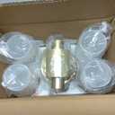 Hardwired Wall Sconces Set of Two, Modern Bathroom Sconces Wall Lighting with Milky White Glass, Brushed Gold Sconces Wall Decor Set of 2 for Bathroom Mirror Bedroom Living Room Hallway