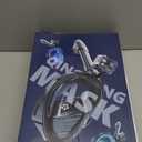 QingSong Full Face Snorkel Mask for Adults, Snorkeling Gear with Camera Mount, 180 Degree Panoramic View Snorkel Set Anti-Fog Anti-Leak (Large-X-Large, 2 Pack - Black+Black Green)