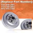 .325 Spur Sprocket Cover Clutch Drum Kit for Stihl MS261 MS261C MS271 MS271C MS291 MS291C Chainsaw Replace # 1121 160 2051, 1141 640 2001