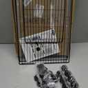 20 Panels Small Animals Playpen, 48" x 24" x 16" Transparent Pet Playpen with Waterproof Mat,Portable Plastic Enclosure Cage for Chicken/Guinea Pigs/Bunny/Ferrets/Hamsters/Hedgehogs Indoors Outdoor