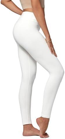 Conceited High Waisted Ultra Soft Leggings for Women - Full Length, Capri Length and Biker Shorts - S/M