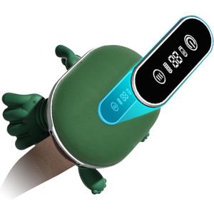 4D Neck Massager with LED Display, Neck Massager with Heat Function, for Relieving Shoulder and Neck Pain, Portable and Rechargeable for Home and Office