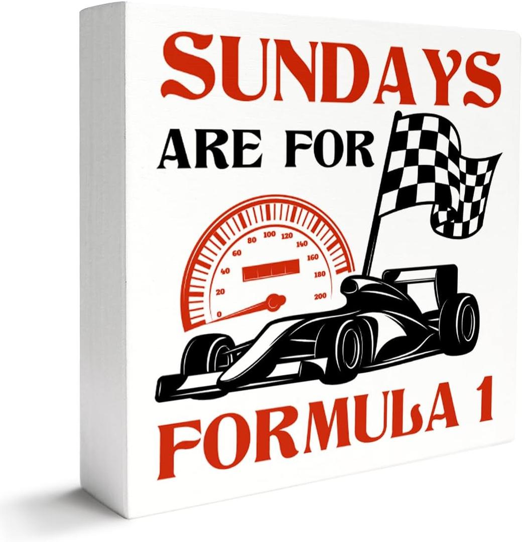Racing Gifts for Women Men, Racing Race Car Decor for Home Room Man Cave, Race Racing Decorations for Room, Car Lover Gifts for Racing Lover Men Women, Sunday Are