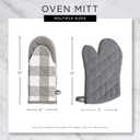 DII Lattice Basics Collection Kitchen Essentials, Oven Mitt & Potholder Set, Vintage Red, 2, Piece