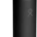 Hydro Flask Water Bottle - Insulated Stainless Steel - Wide Straw Lid, Non Spill, Leakproof in 24 Oz Tonal Black