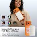 Selfie Phone Light with Magnetic,140 LED 1800K-10000K 4900mAh + Power Bank RGB Video Light CRI 96+ Professional Portable Lighting for Camera, TikTok, Vlog, Makeup, Zoom, Selfie
