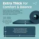 Retrospec Solana Yoga Mat 1" Thick w/Nylon Strap for Men & Women - Non Slip Exercise Mat for Home Yoga, Pilates, Stretching, Floor & Fitness Workouts