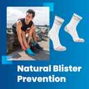 Balega Blister Resist Performance Crew Athletic Running Socks for Men and Women (Black, M)