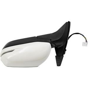 HO1320286 Left Driver Side Door Mirror Compatible With Honda HR-V HRV 2016-2022, Door Mirror Fit for Honda CRV CR-V 2016-2022 6 pins, Power Glass, Heated, LED Turn Signal Light, Manual Folding