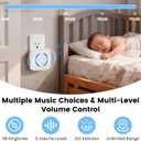 Wireless Doorbell Chime Extender for Ring Blink Google Nest, Wi-Fi Smart Doorbell Booster with No Wiring Required & No Range Limits, Compatible with Alexa App-Connected, 5 Volumes 58 Chimes