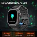 Military GPS Smart Watch for Men Pressure/Altitude/Compass,Fitness Smart Watch for Android Phones and iPhone,Outdoor Waterproof Fitness Tracker with Blood Oxygen/Heart Rate/Sleep/100+ Sport Modes