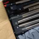 33 Inch Collapsible Travel Dog Crate for Medium Large Dogs, Portable Dog Crate 4-Door Foldable Soft Kennel with Durable Mesh Windows for Indoor & Outdoor Travel, with Storage Bag,Grey