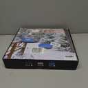 2 in 1 Heated Bird Bath for Outdoors for Winter,100W Bird Bath Heater with Thermostatically Controlled，Heated Bird Bath for Deck Railing for All Seasons Outdoor Garden Yard Patio Lawn(Grey)