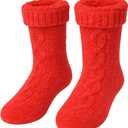 Heat Logic Womens Thermal Socks, Hiking Warm Winter Thick Thermal Crew, Cozy, Cabin & Boot Socks, With & Without Grippers