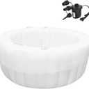 Birth Pool in Creamy Marshmallow with Birth Pool Liner Set, Premium Birth Tub, Birthing Pool for Home Birth, Home Birth Tub, Birthing Tub Quick Inflation and Convenient