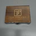 Whiskey Stone Gift Box set with 9 Premium Granite Stones (Won't Water Down Your Drink!), Wood Box, Velvet Carrying Bag and Tongs (Natural Red)