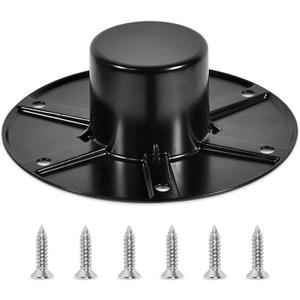 Kingsea RV Flush Mount Table Leg Base, Aluminum RV/Boat Table Base Mounts, Pedestal Base Round Flush Mount Table Leg Base for Model 013-1112, with 6 Mounting Holes6 Screws
