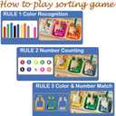 Alzheimers Products for Elderly, Dementia Activities for Seniors, Memory Care Magnetic Color & Number Matching Games for People with Parkinsons, Fidget Toys Sensory Cognitive Gift Maze Board