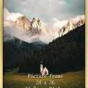 Giftgarden 24x36 Poster Picture Frame Gold, Textured Metal Frame 36x24 for Wall Display, Single