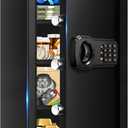 6.1 Cuft Extra Large Fire Safes for Home, Digital Fireproof Safe with Programmable Keypad, Spare Keys and 3 Removable Shelves, Anti-Theft Security Waterproof Document Safe Box for Money Valuables