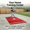 Baseball Hitting Mat - 12'×6'/10'×5' Large Synthetic Turf Batting Mat,0.4" Thick Non-Slip Rollable Hitting Mats, All Weather Training Mat for Indoor Outdoor Baseball Softball Practice