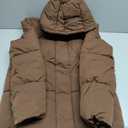 Amazon Essentials Mens Mid-Length Hooded Puffer Coat (X-Small, Deep Brown)