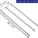 Leship 34 1/4 Inch Burner Tube Set Replace for Weber 67722 67820 Genesis 300 Series E310 E320 EP310 EP320 S310 S320 Gas Grills (2007-2010) with Side Control Knobs (304 Stainless Steel)