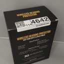 Kalence Bluetooth 6.0 Hearing Protection with 120H Working Time, 30dB Safety Earmuffs, Rechargeable Ear Protection Headphones with Mic for Mowing, Workshops, Construction, Snowblowing, Black