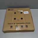 Ovutek Bathroom Scale for Body Weight, Highly Accurate Digital Weighing Machine for People, Upgraded Batteries Included, Compact Size, LED Display, Physician Scale with Sturdy Tempered Glass, 400lb (White)