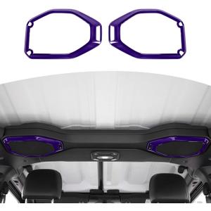 RT-TCZ for Wrangler JL Top Roof Speaker Cover Trim Purple for Jeep Wrangler JL JLU Gladiator JT 2018-2023 Purple Interior Accessories 2pcs