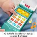 Fisher-Price Baby Toy Flip Phone Laugh & Learn Musical Learning Activity for Toddler Pretend Play Infants Ages 6+ Months