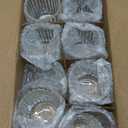 Glass Large Votive Candle Holder Set of 8, Tea Lights Candle Holders for Wedding Table Centerpieces, Boho Decor, Home Dinner Birthday Party Decor, Bridal Shower and Holiday Decorations (Clear)