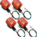 2 Pairs Motorcycle Turn Signal Light Indicator Halogen Lamp For XR650L 1993-2020 For Honda XR250L 1991-1996 Rear Lights Lamp Indicator Winker Blinker Replacement
