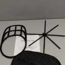 LONGD Hat Washer Cage with Snap Lock - Machine/Dryer Safe Compact Hat Cleaner for Baseball Caps & Storage (Black-1-Pack)