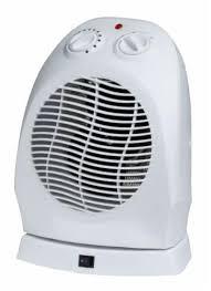 Pro Fusion Fixed Fan Heater 2000 W White Oscillating Base