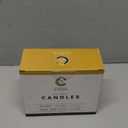 Candle Charisma 50 Yellow Spell Candles - 4" Unscented Paraffin Chime Candles, Smokeless & Dripless, Colored Candles, Long Burn Time 1/2 Inch Taper Candles for Rituals, Witchcraft and Parties