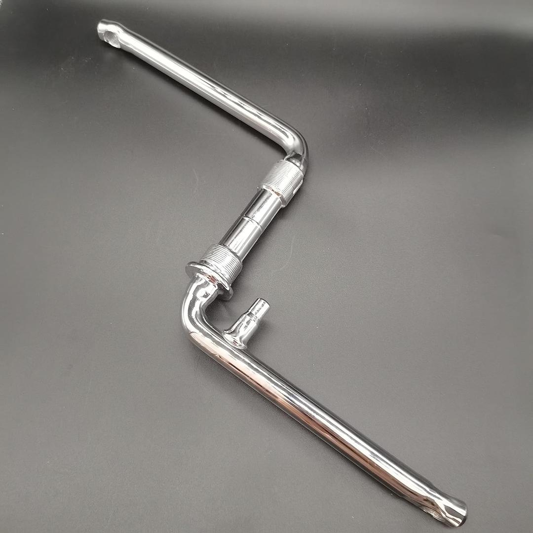 One Piece Chrome Crankarm Set,Wide One Piece Bike Crank to Crank Assembly Kit