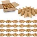 Feifeiya 24 Set Moving Box Divider Kits 13 x 13 x 3 Inch Shipping Cardboard Packing Dividers for Fruit Separation Glass Inserts Moving Kitchen Glassware Dish Packing Supplies(Box Not Included) (Brown)