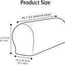 LINGXIYA Soft Stretch Plush Armrest Covers, Spandex Armrest Cover for Chairs/Sofas, Couch Arm Cover, Furniture Protector Armchair Slipcovers for Recliner, Set of 2