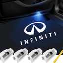 No Fade Car Door Lights Logo Compatible with Infiniti, LED Welcome Lights Accessories for Q50 Q60 Q70 G25 G37 QX50/56/60/70/80 M25/35/37/45/56 FX35/37/45/50 EX25/35/37 (IF-4pcs)