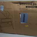 Baby Crib for Newborn, Baby Bassinets Bedside Sleeper with Breathable Mesh & Mattress, Easy Move Crib for Newborns with Lockable Wheels, 4-Adjustable Height Beside Bassinet (Beige)