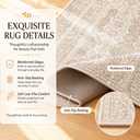 6x9 Area Rug Washable Non-Slip Living Room Rugs,Beige&Brown Area Rug
Soft Vintage Distressed Pattern Carpet for Bedroom Dining Room, Foldable Thin Floor Mat for High Traffic Areas