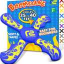 Fun Boomerang for Kids - Stocking Stuffers for Kids 8-12 - Soft & Easy to Use - Best Gifts for 6 7 8 9 10 Year Old Boys & Girls + 2025 Top Toys for Boys Age 8-12 - Fun Outdoor Toy for Boy Gift Ideas (Blue)