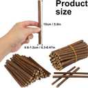 300 Pcs 6 Inch Wood Twigs for Crafts, 0.3-0.5 Inch Thickness Wood Log Sticks Twigs for Crafts Natural Mini Wooden Logs for DIY Projects, Landscaping, Photo Props, Home Decor
